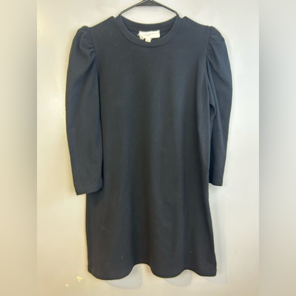Pomander Place Black Vesty Puff Sleeve Mini Dress Size Large - Picture 2 of 10